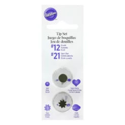 Wilton Stainless Steel Round & Star Piping Nozzle Set